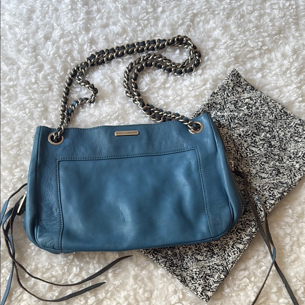 Rebecca Minkoff Blue Chain Strap Shoulder Bag